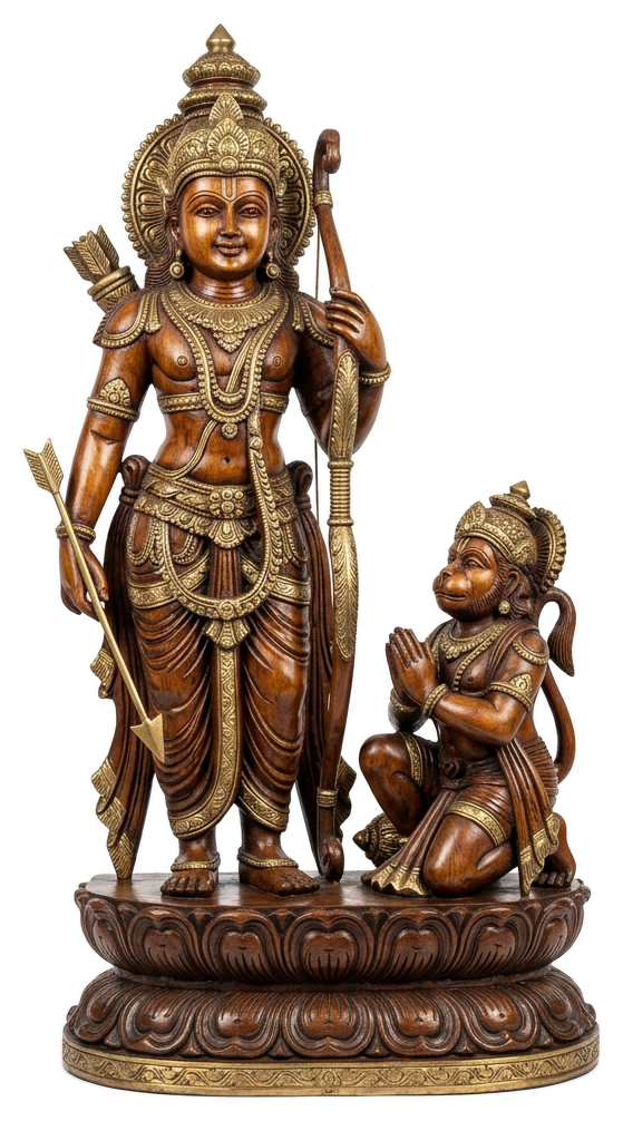 Shri Ram with Hanuman Custom Deity Idol